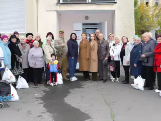 Ольга Бабенко забезпечила продуктовими наборами членів Інгулецької територіальної організації ветеранів.