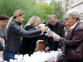 Соціально вразливі мешканці міста отримали вітамінні комплекси від Ольги Бабенко