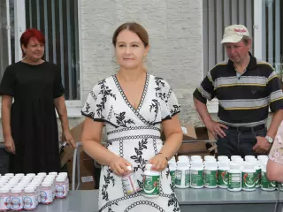 Відвідувачі територіального центру соціального обслуговування Центрально-Міського району Кривого Рогу отримали вітаміни від Ольги Бабенк