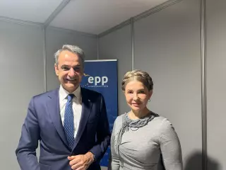На Конгресі Європейської народної партії зустрілася з Прем’єр-міністром Греції Кіріакосом Міцотакісом